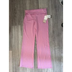 Vuori Women's Halo Foldover Pant Azalea Pink Heather Nwt Size Large Retail $108